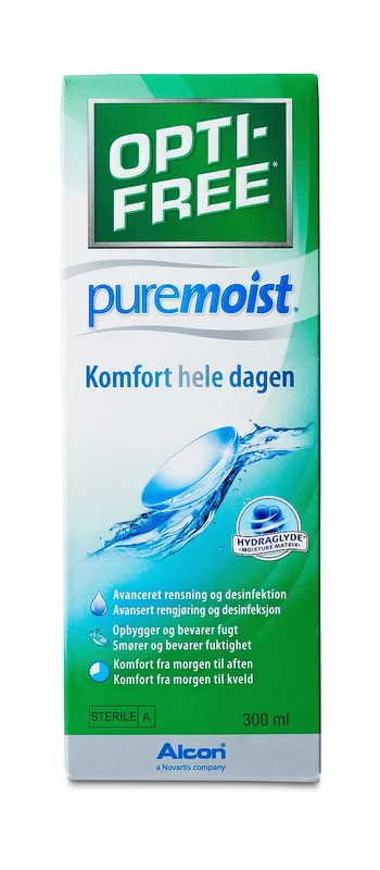 Opti-Free PureMoist Linsevæske 300 ml, Medicin & Pleje, Øjne, Linsevæske