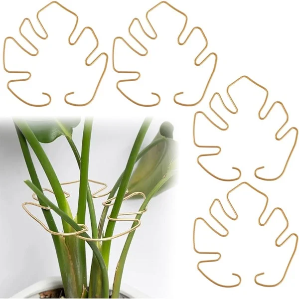 5 stk Plantestøtte Monstera Plantestøtte Innendørs Blomsterklatring Potteplanter Potteplante Klatreholder Tilbehør (Bladstil)