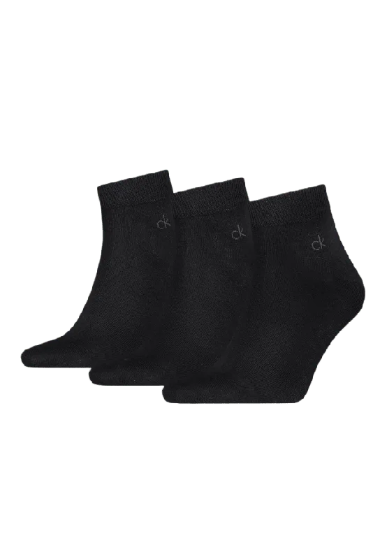 Calvin Klein Men's Classic Socks 3 Pack Strumpor Herr Svart 39/42