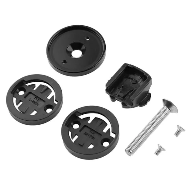 Cykeldator Styrstam Topplock Fäste Hållare CNC Aluminiumlegering Cykeldator Fäste för Cateye för Garmin Svart