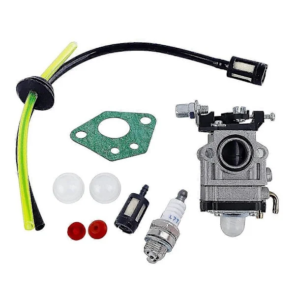 Forgasser for gressklipper, forgassersett for gressklipper med filter, tennplugg, pakning og slange, kompatibel med BG430 52Cc 49Cc 43Cc