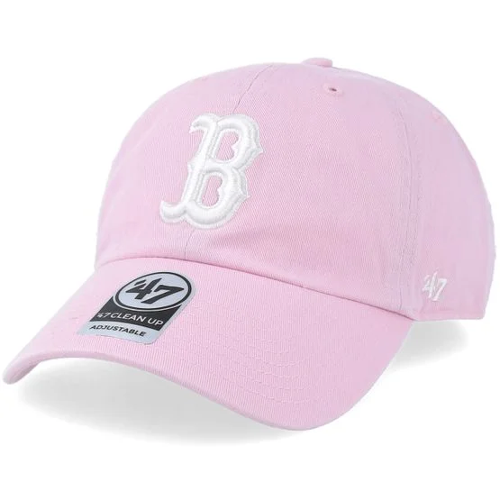 47 Brand - Rosa adjustable Caps - Boston Red Sox Clean Up Petal Pink Adjustable @ Hatstore