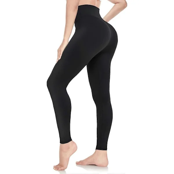 Dam Leggings Mjuka Hög Midja Magekontroll Leggings Sport Träning Gym Löpning Yoga Byxor