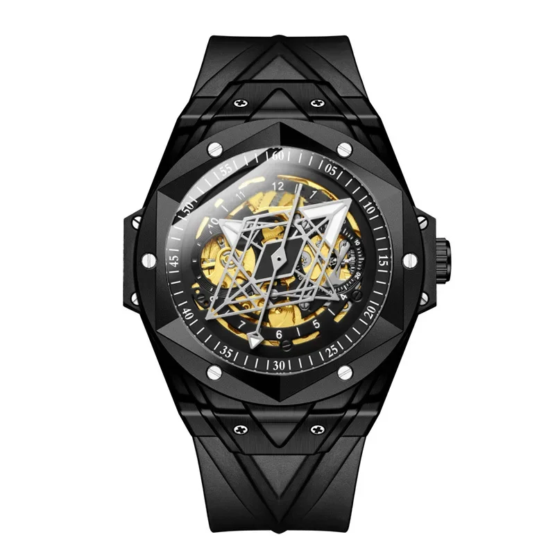 AliExpress - Montre mécanique automatique pour homme tendance, montre de sport en silicone étanche