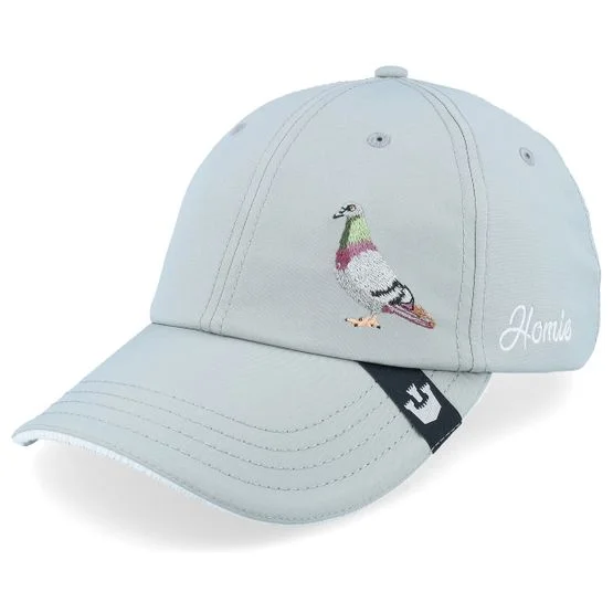 Goorin Bros. - Homie's Where The Heart Is Track Caps Grey Dad Cap Unconstructed Grey Cap - @ Hatstore