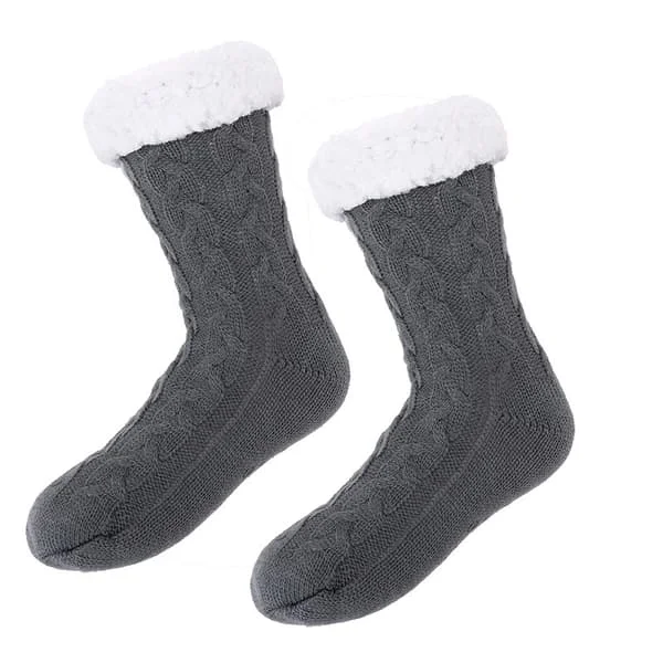 Mjuka strumpor, tjocka tofflor strumpor, halkfria supermjuka, vinterstrumpor, stoppstrumpor med fleecefoder och ABS halkfria strumpor