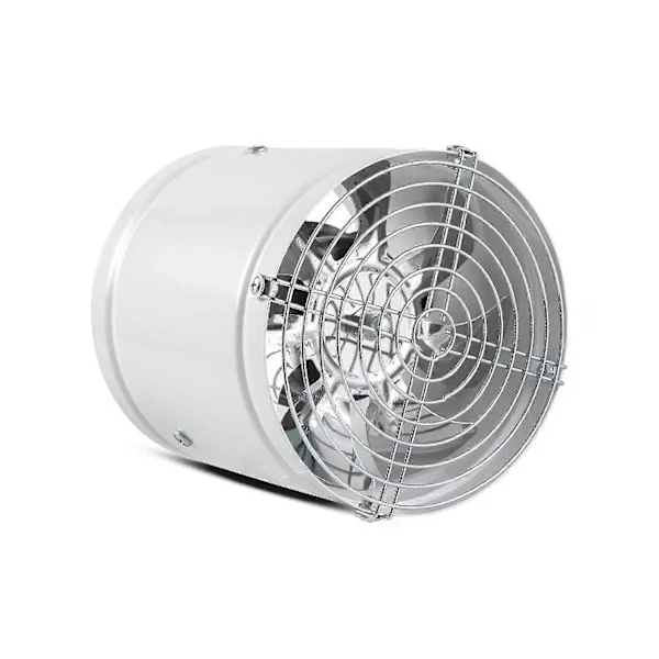 Multifunktionell Köksfläkt med Skyddsgaller - Kraftfull & Tyst Ventilationsfläkt - Aluminium Vit 6