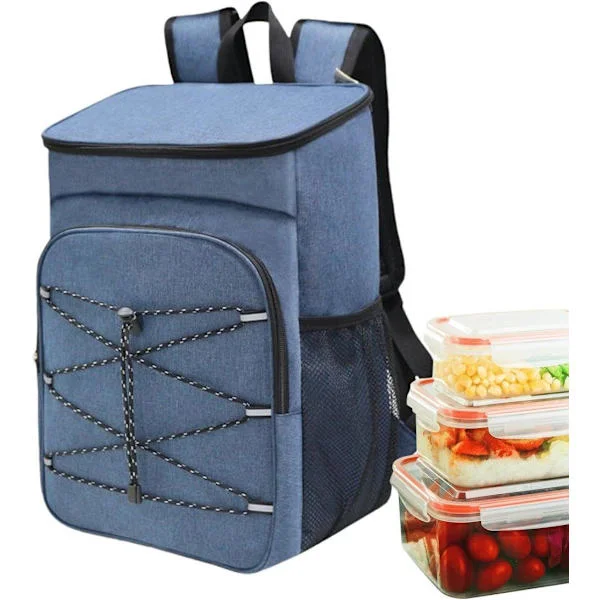 Isolert ryggsekk / kjølebag - reise-ryggsekk med stor kapasitet, vanntett ryggsekk for piknik, camping, lunsj, grilling