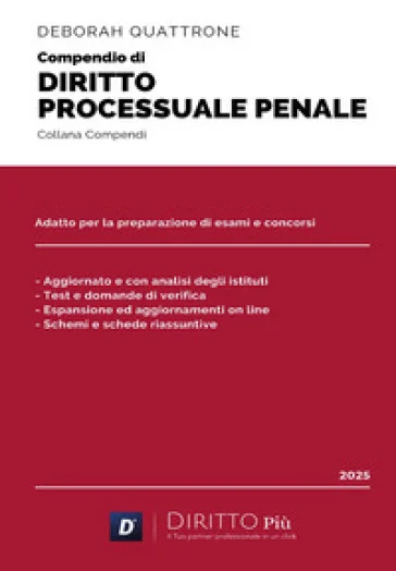 Compendio di diritto processuale penale Deborah Quattrone