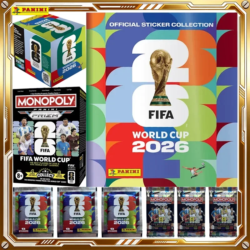 AliExpress - 2026 Panini Prizm FIFA World Cup Fußballkarten Monopoly Sticker Mystery Box Originalkarten Spielzeug Weihnachts- und Geburtstagsgeschenk 