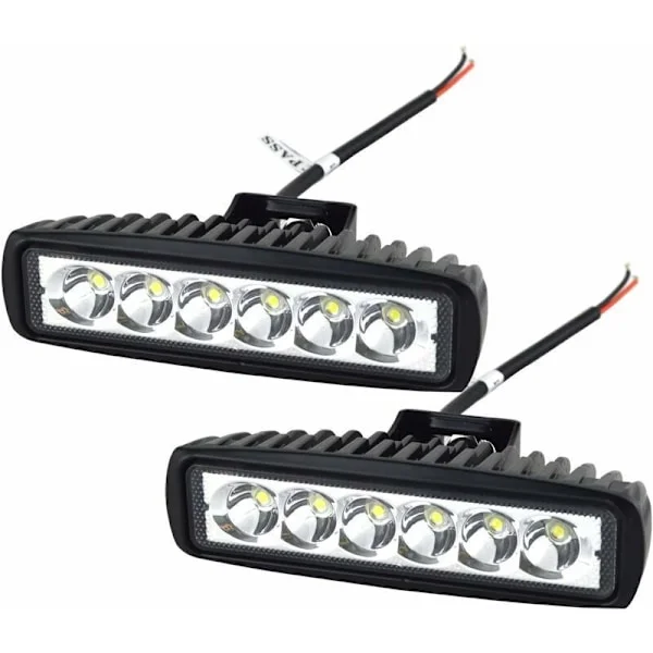 LED-työvalopalkki 12V 18W 15cm LED-kohdevalo Auton vedenpitävä IP67 LED-sumuvalo Työvalot 4x4 moottoripyörään autoon kuorma-autoon traktoriin 