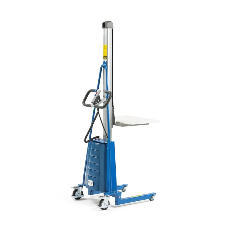 Batteridrevet Stabler LEVER, 100 kg lastekapasitet - Elektrisk jekketralle for trange plasser - AJ Produkter