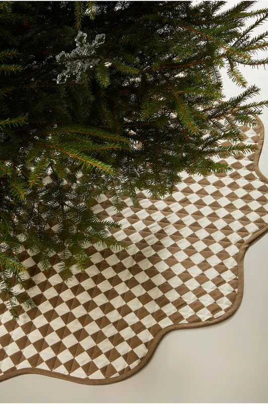 Jotex - Rond Katoenen Tapijt ø 125 Cm Beige/bruin Beige/bruin - LYRA - Koop Katoenen vloerkleed bij Jotex