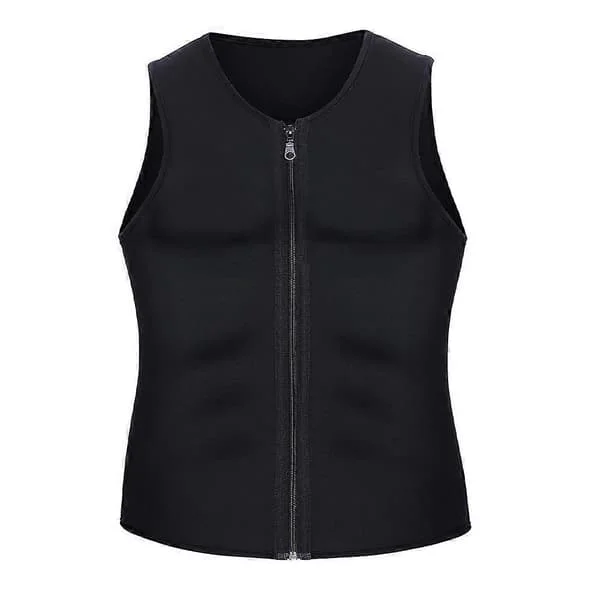 Svettvest for menn Sauna Vest Treningsvest Treningsstudio Slanking Neopren Termisk Tank Top Fettforbrenning Vekttap LGL