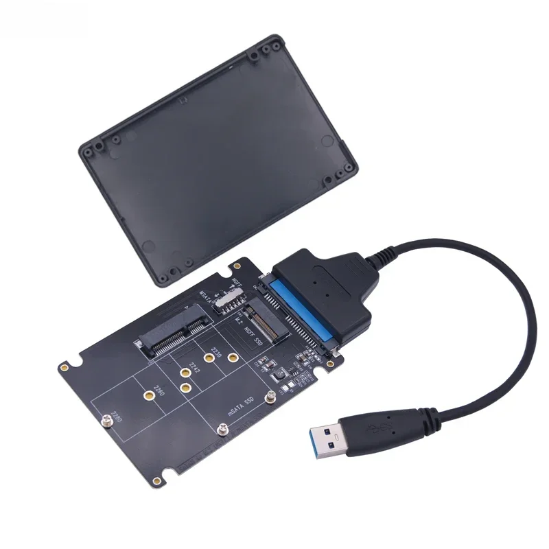 AliExpress - Boîtier adaptateur USB mSATA M2 SSD Externo USB 3.0 M.2 vers USB mSATA SSD M2 SSD vers USB3.0 convertisseur Riser 2.5 "boîtier adaptateur
