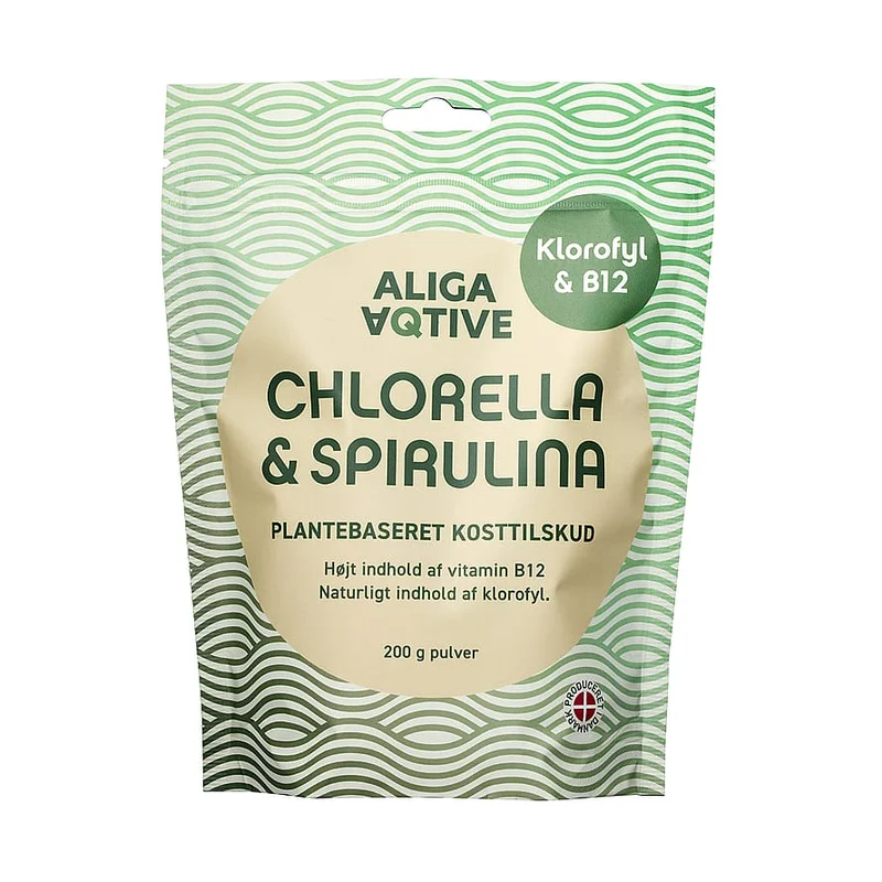3 for 2 - Aliga Aqtive Chlorella og Spirulina 200 g, Helse & Madvarer, Ingredienser, Spirulina
