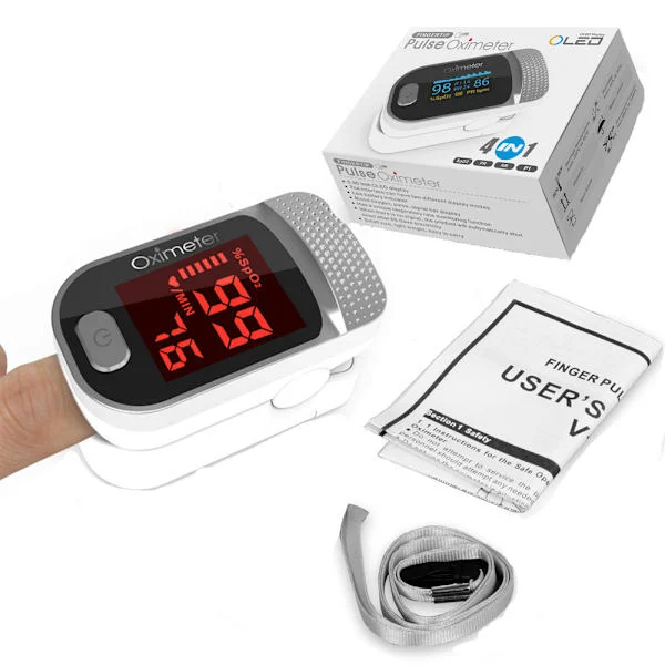 FDA fingertip pulsoximeter, fingerpulsoximetri respirationsmonitor multi-parameter søvnmonitor