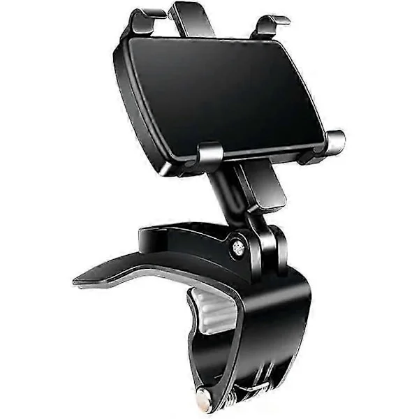 Mobilhållare Bil Instrumentbräda, Universal Mobilhållare Bil, 360° Vridbar Bilmobilhållare för iPhone, Samsung, Xiaomi, Oppo, Motorola, Blackv