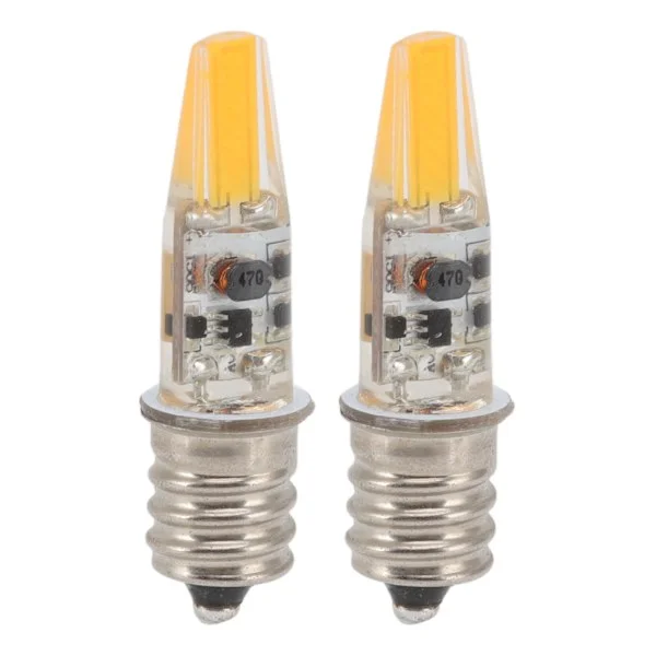2pcs 2W 12V E12 LED Bulb Energy Saving Power Saving Candelabra Bulb Warm Lamp