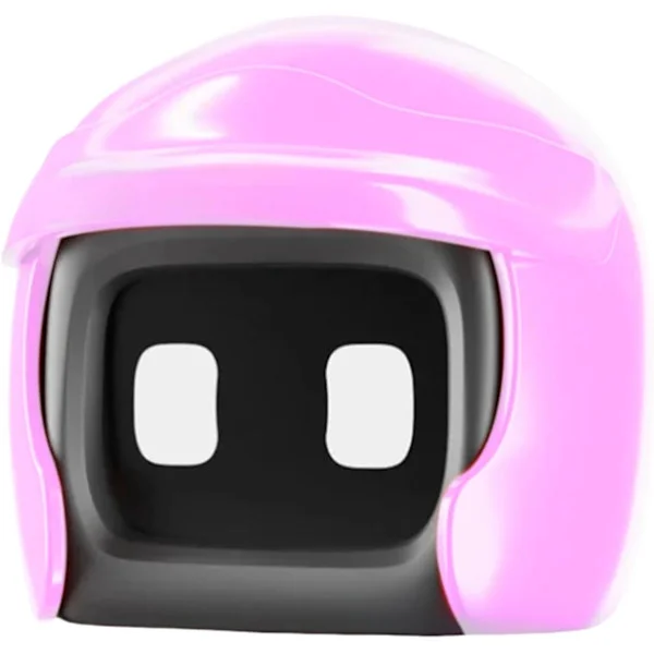 Racing Car Robot Car Decoration Helmet Robot Car Decoration Fashion Car Interior-Pink