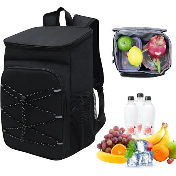 Isolert ryggsekk / kjølebag - reise-ryggsekk med stor kapasitet, vanntett ryggsekk for piknik, camping, lunsj, grilling