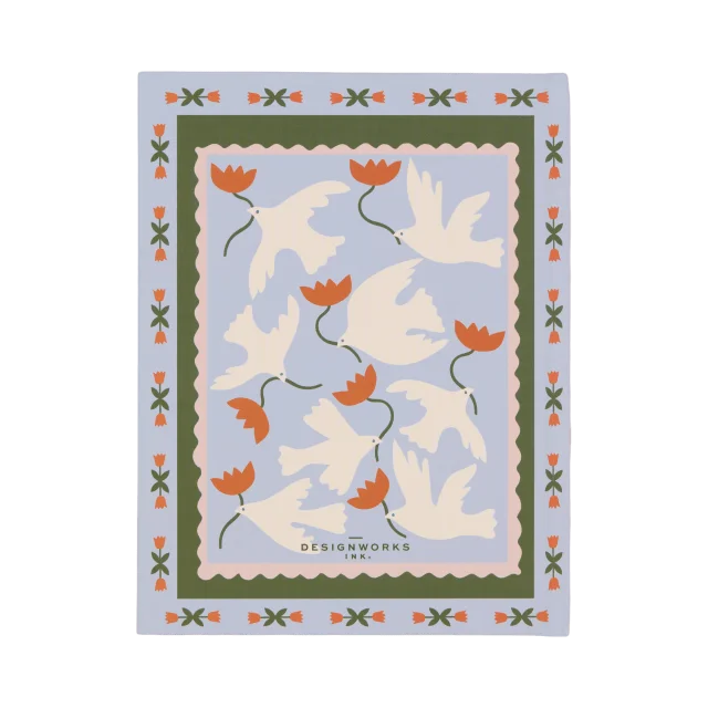DesignWorks Ink Skrivbok A5 Adopo - Flower Kontor & papper Unisex ONESIZE
