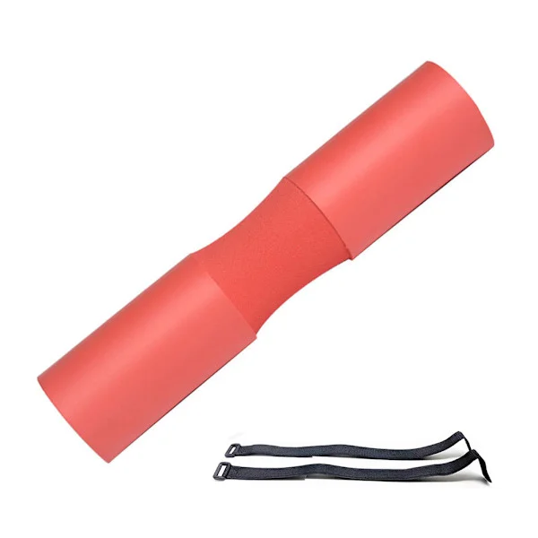 Skum Barbell Pad Mjuk Knäböjspad med 2 Fästen Barbell Tillbehör