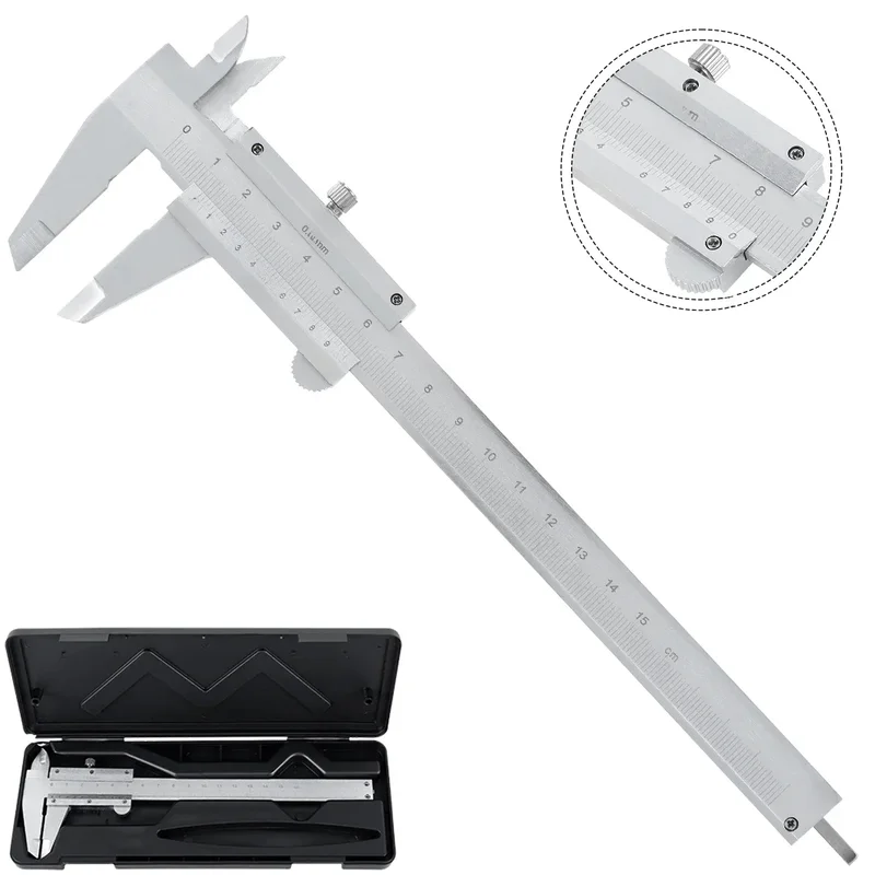 AliExpress - 150 mm 0–6 Zoll Markierungs-Messschieber, hochpräzises Mikrometer, Edelstahl-Messgerät, Messgerät, Werkzeuge mit Schutzbox
