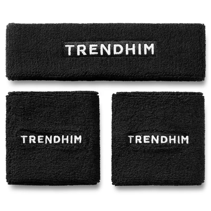 Set de Banda para Sudor Negra | Diadema y Pulsera para hombres - Regalos para él