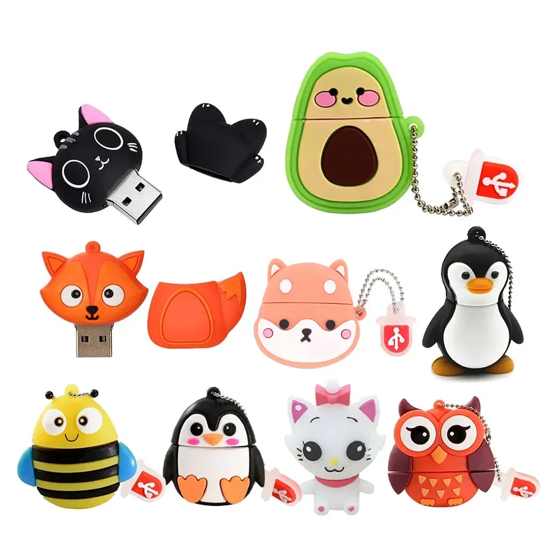 AliExpress - Niedlicher Cartoon-Tier-Pinguin, Katze, Eule, 64 GB, USB-Flash-Laufwerk, 8 GB, 16 GB, 32 GB, Löwe-Stick, USB 2.0-Speicherstick, 