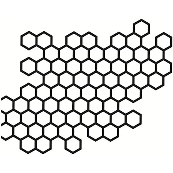 Svart 5PCS Bil Honeycomb Klistermärke, Bakljus Skyddsfilm Vattentät Honeycomb Dekal Klistermärke Bil Honeycomb Bakljus F