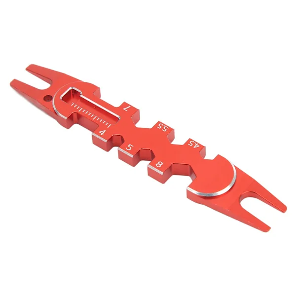 RC Kulhuvud Borttagare Multifunktionell Aluminiumlegering Universal Reparationsverktyg för 4mm 4.5mm 5mm 5.5mm 7mm 8mm Kulhuvud Röd