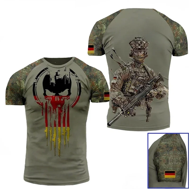 AliExpress - Deutschland Flagge T Shirt Männer Tops T Shirts 3D Dschungel Camo Gedruckt Deutschland Adler Emblem T-Shirt Oliv Beige Wald Kurzarm