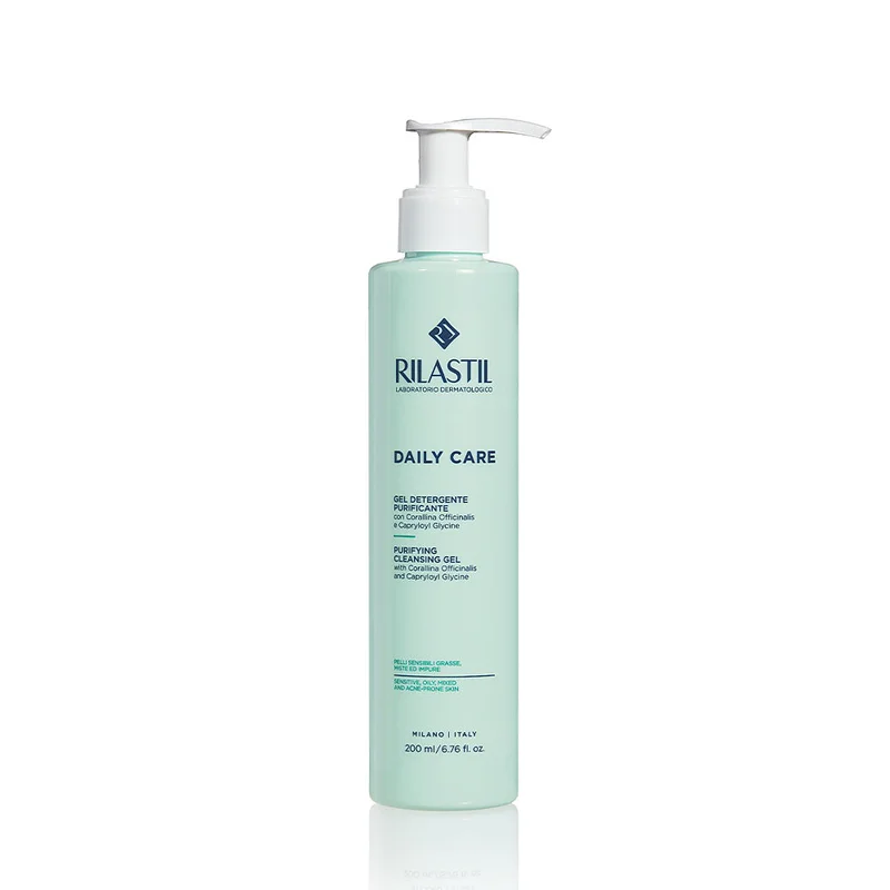 Rilastil Daily Care Gel detergente pelle mista grassa 200ml - Gel detergente viso