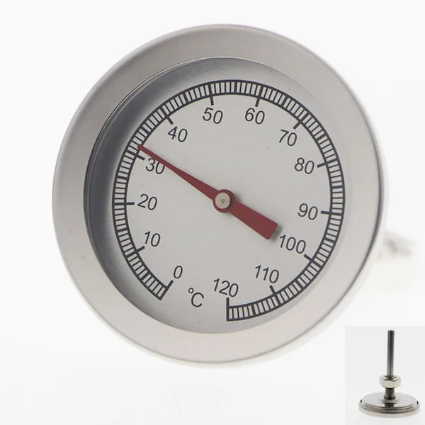 Termometer för vedeldad ugn / pizzaugn / stenugn / 120 °C / 30 cm Analog, bimetallisk.