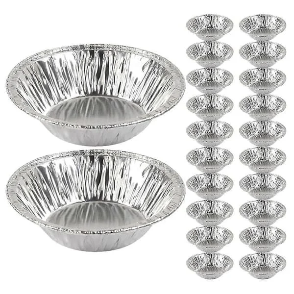 300 st Äggtarteformar i aluminiumfolie Pajformar Kakformar Bakformar för äggtarteletter Små pajformar i folie