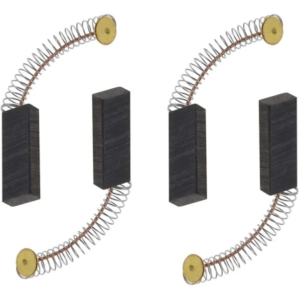 2 par 6x11x30mm motorkol för roterande vinkelslip cirkelsåg borr elektrisk borr reservdelar ersättningstillbehör svart & guld