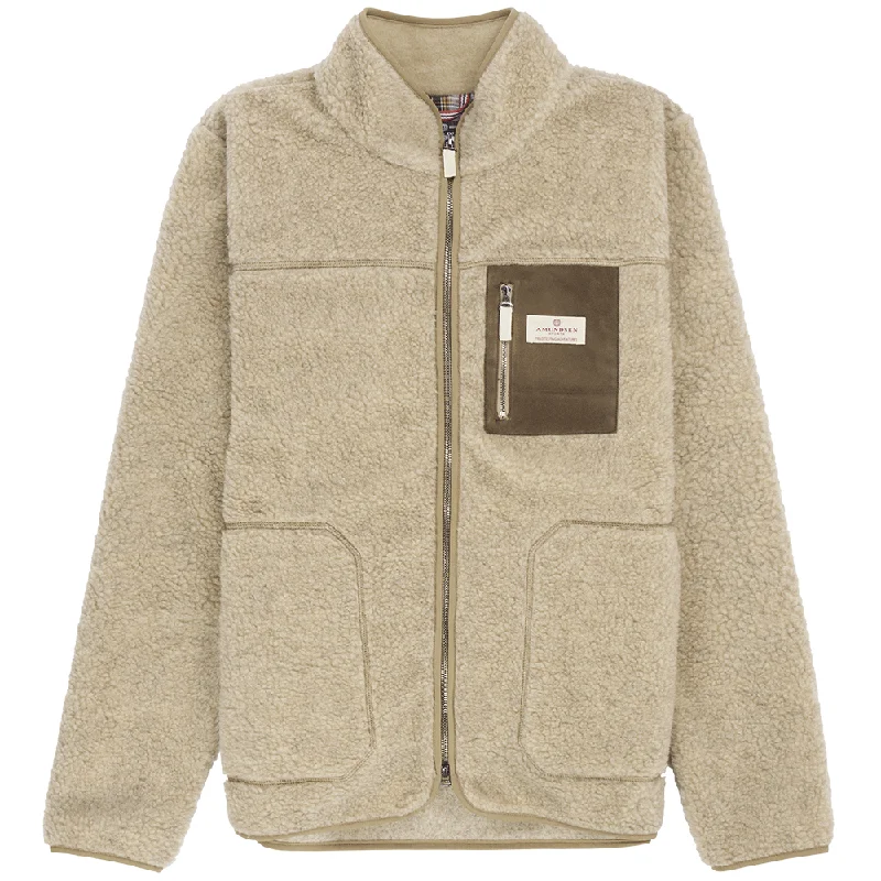 Amundsen Heroes Wool Fleece Jacket Mens Natural