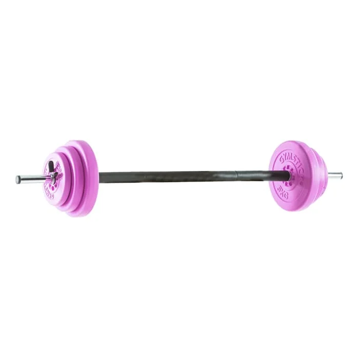 Gymstick Vektstangsett Rosa 20 kg