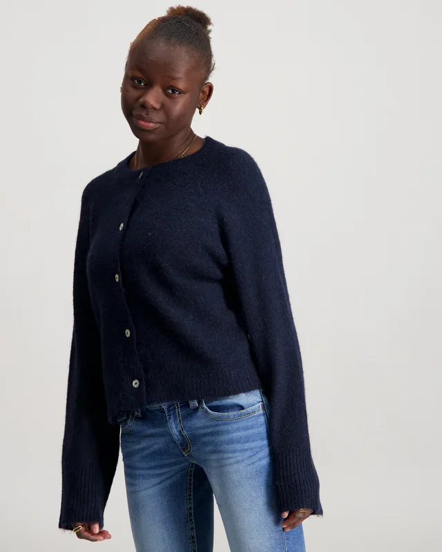 Gina Tricot Young Y knitted cardigan Blau Pullover Mädchen - Kids Brand Store