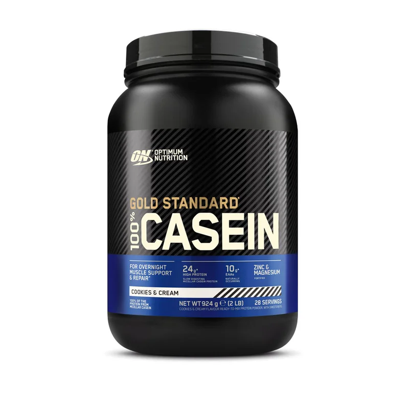 Optimum Nutrition Gold Standard 100% Casein, Cookies & Cream, 908 g - Proteinpulver, Kasein