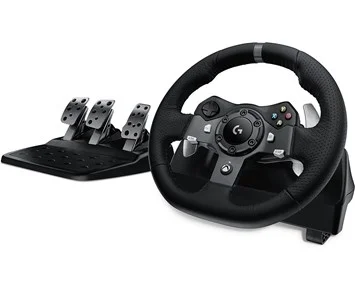 Logitech-G920 Driving Force Racing Wheel (PC/Xbox One)-Robust racingratt med pedaler til Xbox One og PC-Gaming-Ratt