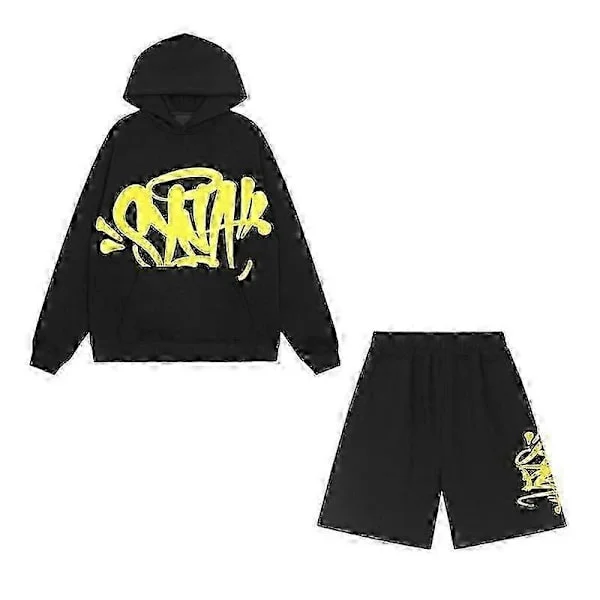 Amerikansk lös sweatshirtjacka, träningsbyxor, dam, trendigt märke, hiphop, street, par, casual QYSLV