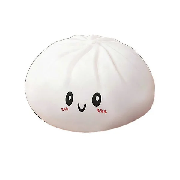 Kæmpe Dumplings - Hvid Bolle Æltemusik 25CM Kæmpe Dumpling Legetøj, Pude, Sofa (Helt ny)