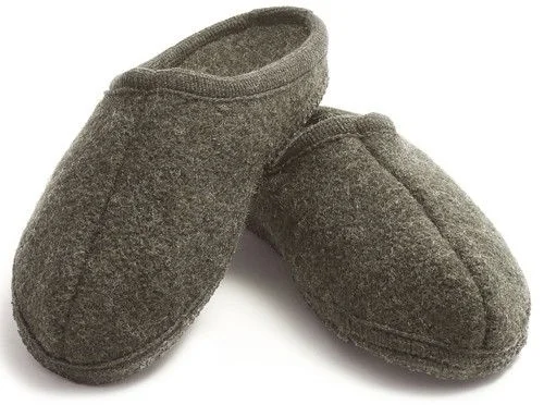 Ulle Original M's Wool Slippers Moss Green