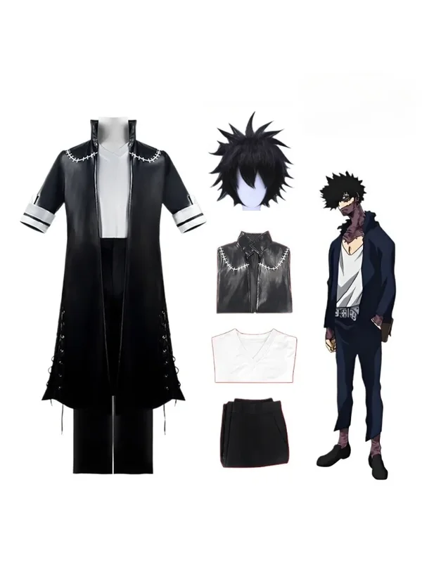 AliExpress - Anime Mein Hero Wissenschaft Dabi Cosplay Kostüm Schwarz Mantel Hemd Hosen Vollen Satz Uniform Karneval Anzug Halloween Party für 