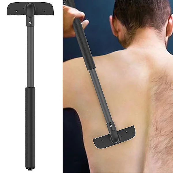 Rygbarbermaskine til mænd, justerbar rygbarbermaskine til hårfjerning til mænd og kropsbarbermaskine til mænd, rygbarbermaskine våd eller tør
