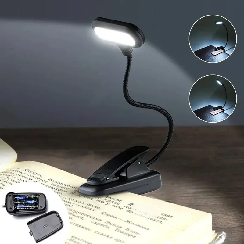 AliExpress - Mini LED-boekverlichting Oogbescherming Leeslampen Clip-On Bureau Tafellamp Werkt op batterijen Verstelbaar Flexibel Voor 