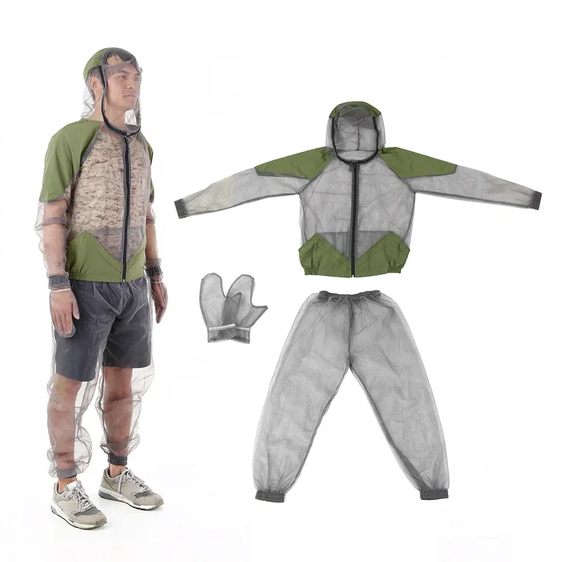 AliExpress - Veste anti-moustique d'extérieur imbibée d'insectes, olympiques à capuche en maille, veste de pêche et de camping, protection contre les 