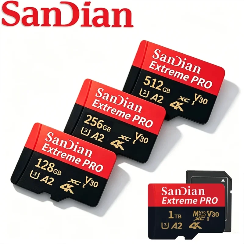 AliExpress - 2026 1TB Speicherkarte 512GB Micro TF SD-Karte 128GB 256GB Micro TF SD Hochgeschwindigkeits-U3 Mini-TF-Karte für Handy/Kamera/Mac
